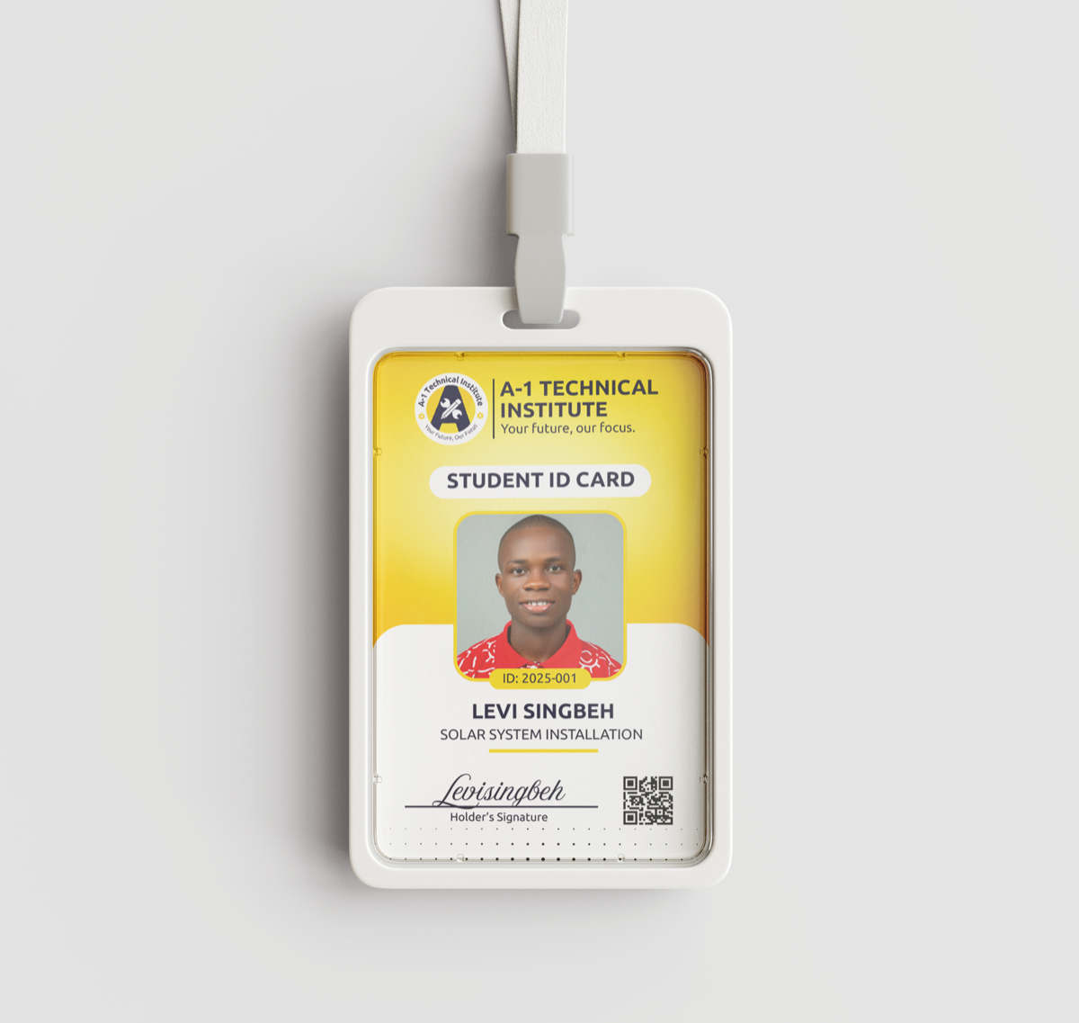 A1 ID Card Front